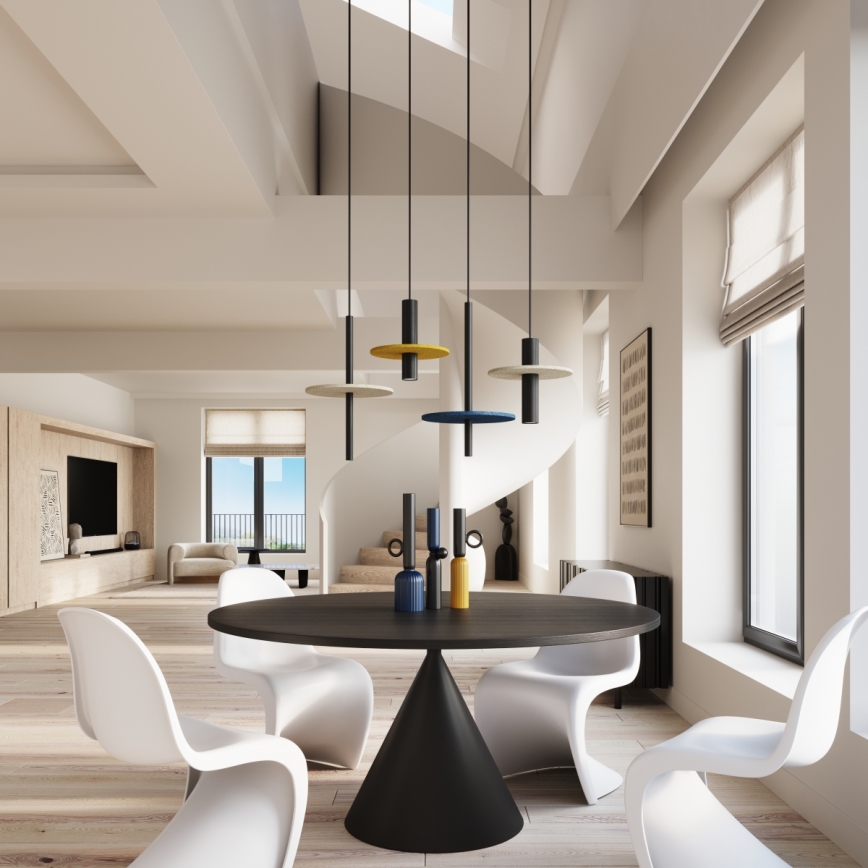 Pendellampe med kabel FELTRO 1xG9/8W/230V sort/blå