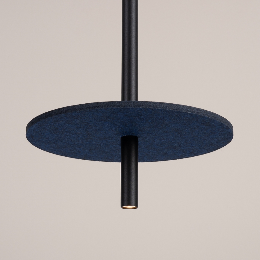 Pendellampe med kabel FELTRO 1xG9/8W/230V sort/blå