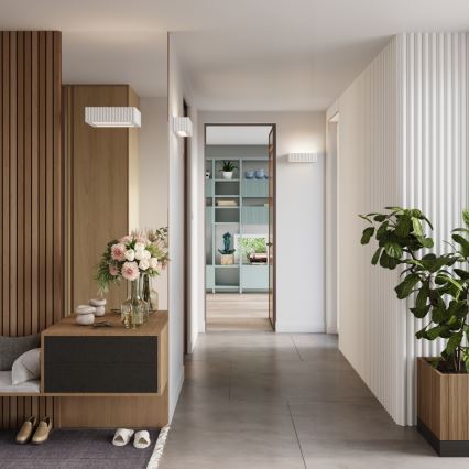 Væglampe RIGATA 1xE27/15W/230V keramisk/hvid