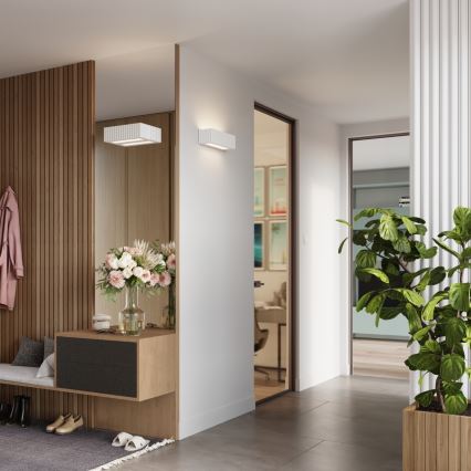 Væglampe RIGATA 1xE27/15W/230V keramisk/hvid