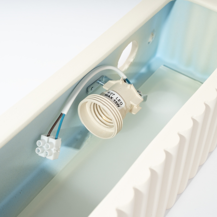 Væglampe RIGATA 1xE27/15W/230V keramisk/hvid