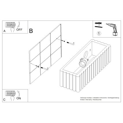 Væglampe RIGATA 1xE27/15W/230V keramisk/hvid