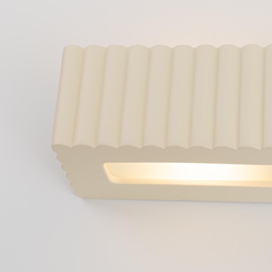 Væglampe RIGATA 1xE27/15W/230V keramik/cremefarvet