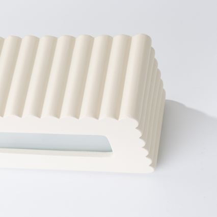 Væglampe RIGATA 1xE27/15W/230V keramik/cremefarvet