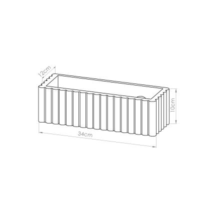 Væglampe RIGATA 1xE27/15W/230V keramik/cremefarvet