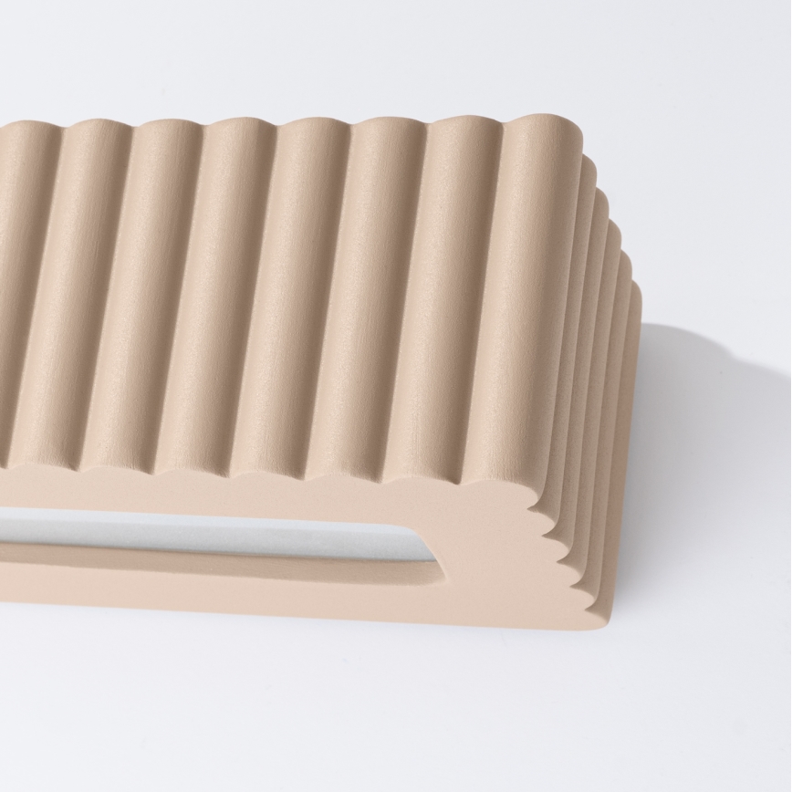 Væglampe RIGATA 1xE27/15W/230V keramik/taupe