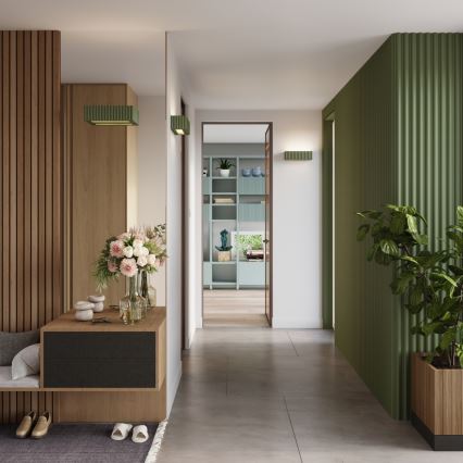 Væglampe RIGATA 1xE27/15W/230V keramisk/grøn