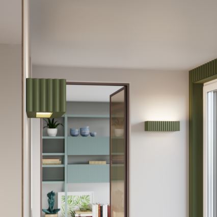 Væglampe RIGATA 1xE27/15W/230V keramisk/grøn