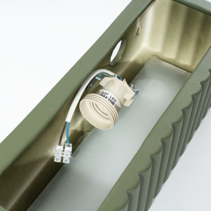 Væglampe RIGATA 1xE27/15W/230V keramisk/grøn