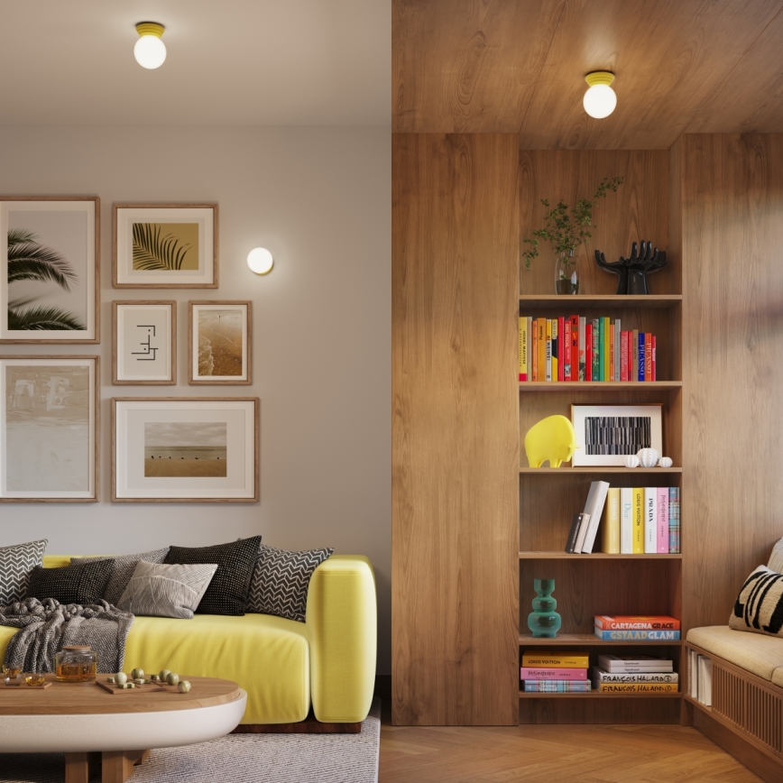 Badeværelsesvæglampe ZORI 1xG9/8W/230V IP44 gul