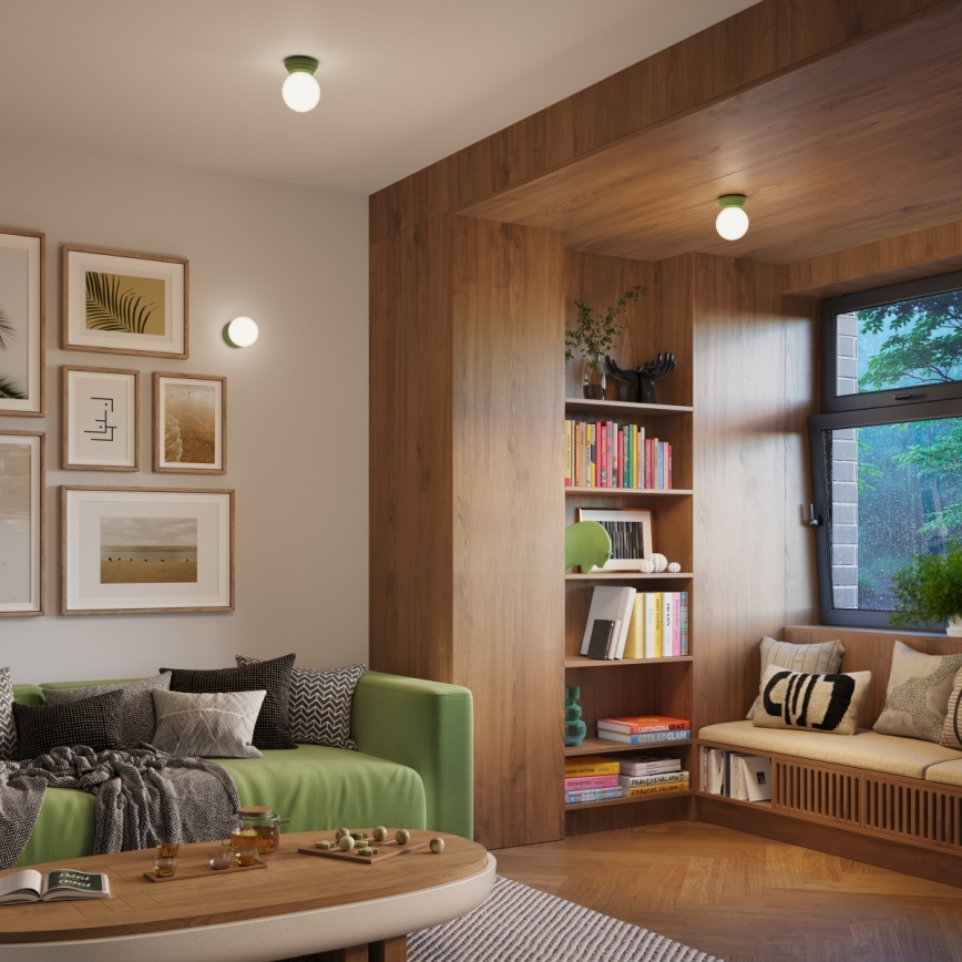 Væglampe til badeværelset ZORI 1xG9/8W/230V IP44 grøn