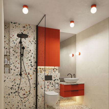 Badeværelses væglampe ZORI 1xG9/8W/230V IP44 rosa