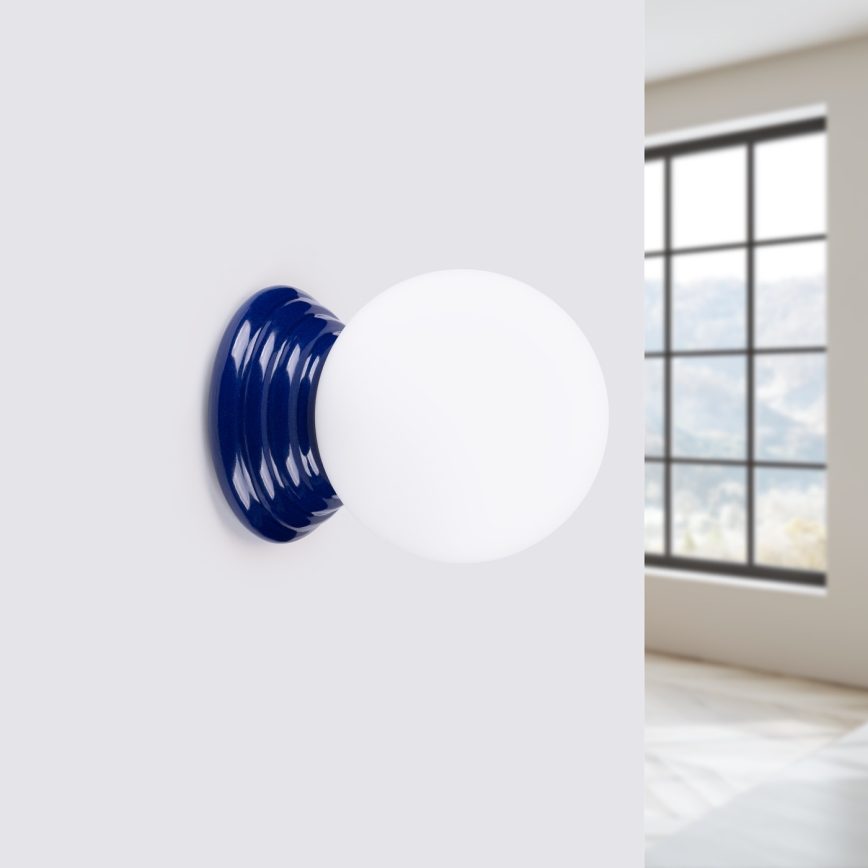 Væglampe til badeværelset ZORI 1xG9/8W/230V IP44 blå
