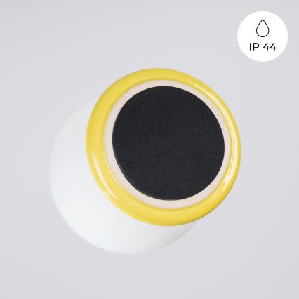 Badeværelsesloftlampe ZORI 1xG9/8W/230V Ø 12 cm IP44 gul