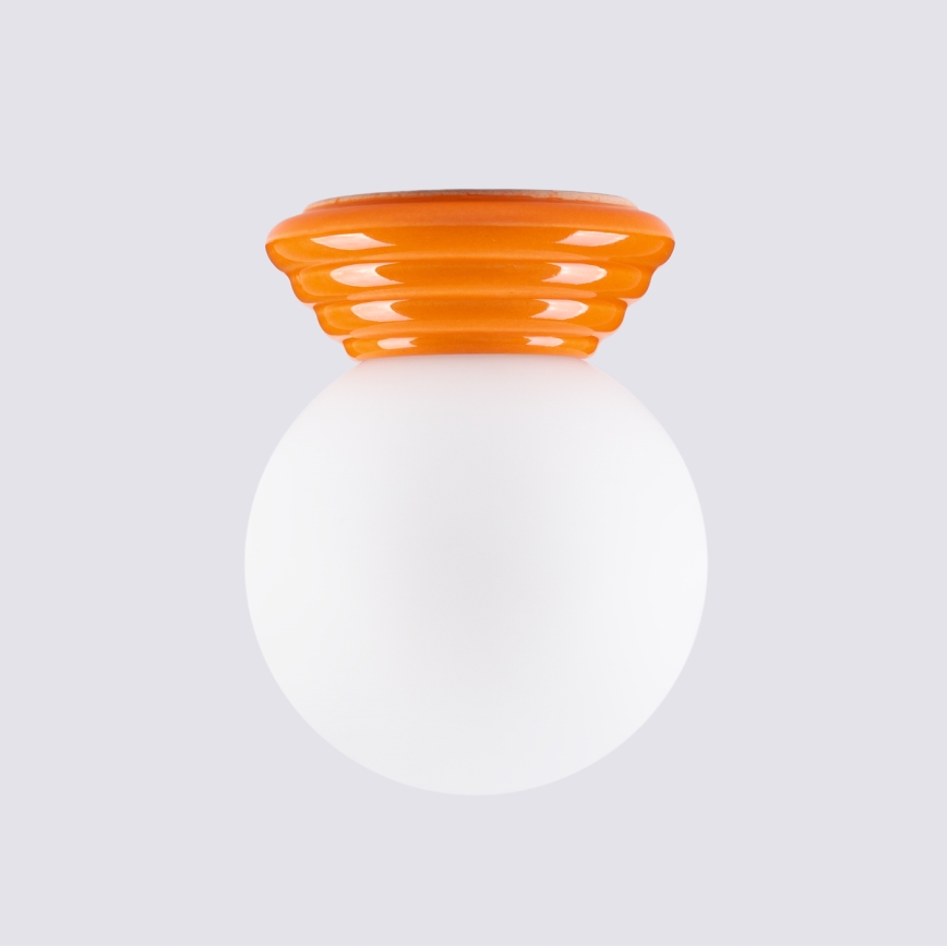 Badeværelsesloftlampe ZORI 1xG9/8W/230V Ø 12 cm IP44 orange