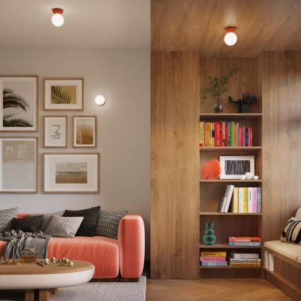 Badeværelsesloftlampe ZORI 1xG9/8W/230V Ø 12 cm IP44 rosa