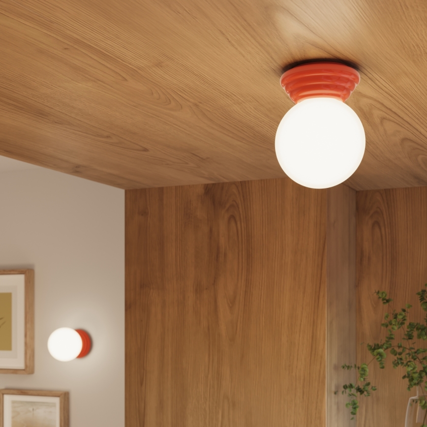 Badeværelsesloftlampe ZORI 1xG9/8W/230V Ø 12 cm IP44 rosa