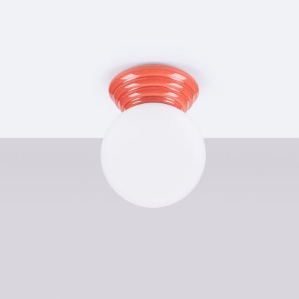 Badeværelsesloftlampe ZORI 1xG9/8W/230V Ø 12 cm IP44 rosa