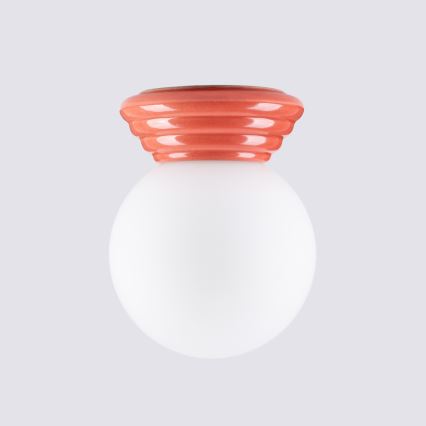 Badeværelsesloftlampe ZORI 1xG9/8W/230V Ø 12 cm IP44 rosa