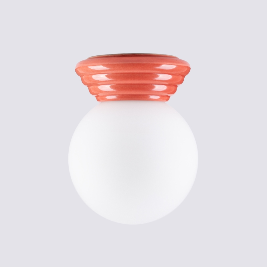 Badeværelsesloftlampe ZORI 1xG9/8W/230V Ø 12 cm IP44 rosa