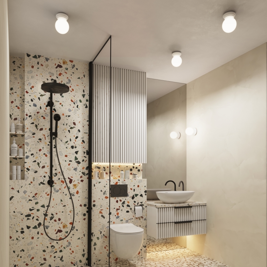 Badeværelses væglampe ZORI 1xG9/8W/230V IP44 hvid