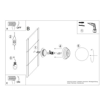 Badeværelses væglampe ZORI 1xG9/8W/230V IP44 hvid