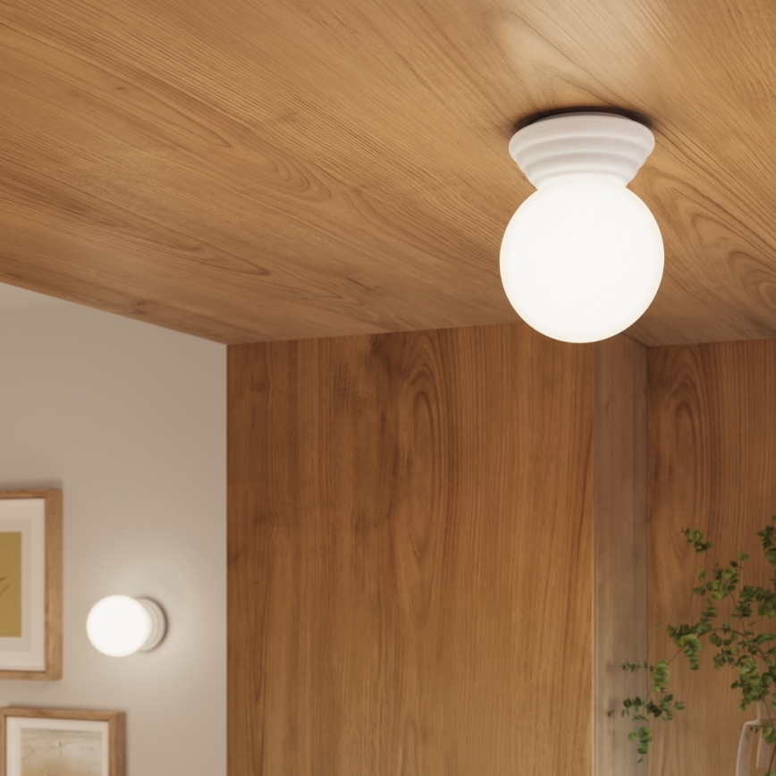 Badeværelsesloftlampe ZORI 1xG9/8W/230V Ø 12 cm IP44 hvid