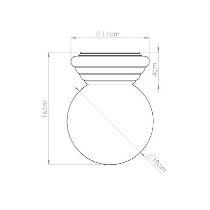 Badeværelsesloftlampe ZORI 1xG9/8W/230V Ø 12 cm IP44 hvid