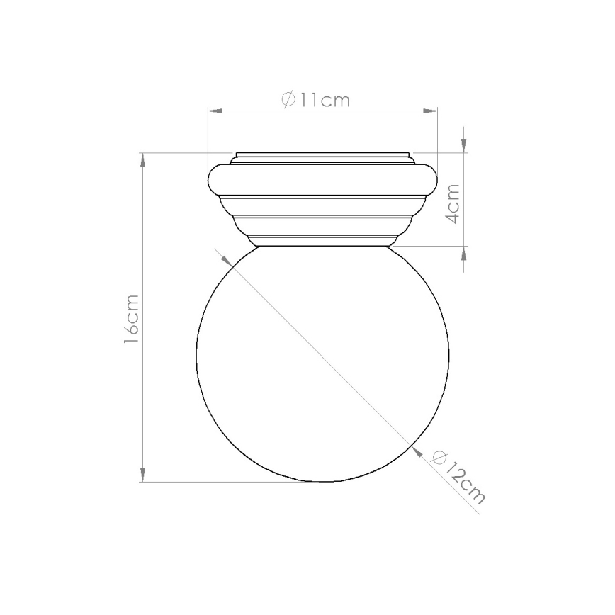 Badeværelsesloftlampe ZORI 1xG9/8W/230V Ø 12 cm IP44 hvid