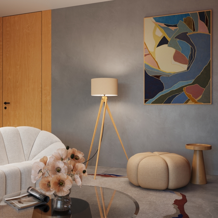 Gulvlampe NATT 1xE27/15W/230V taupe