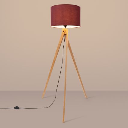 Gulvlampe NATT 1xE27/15W/230V rød