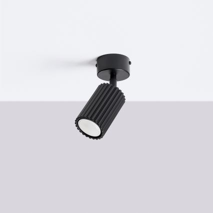 Spotlampe KARBON 1xGU10/10W/230V sort