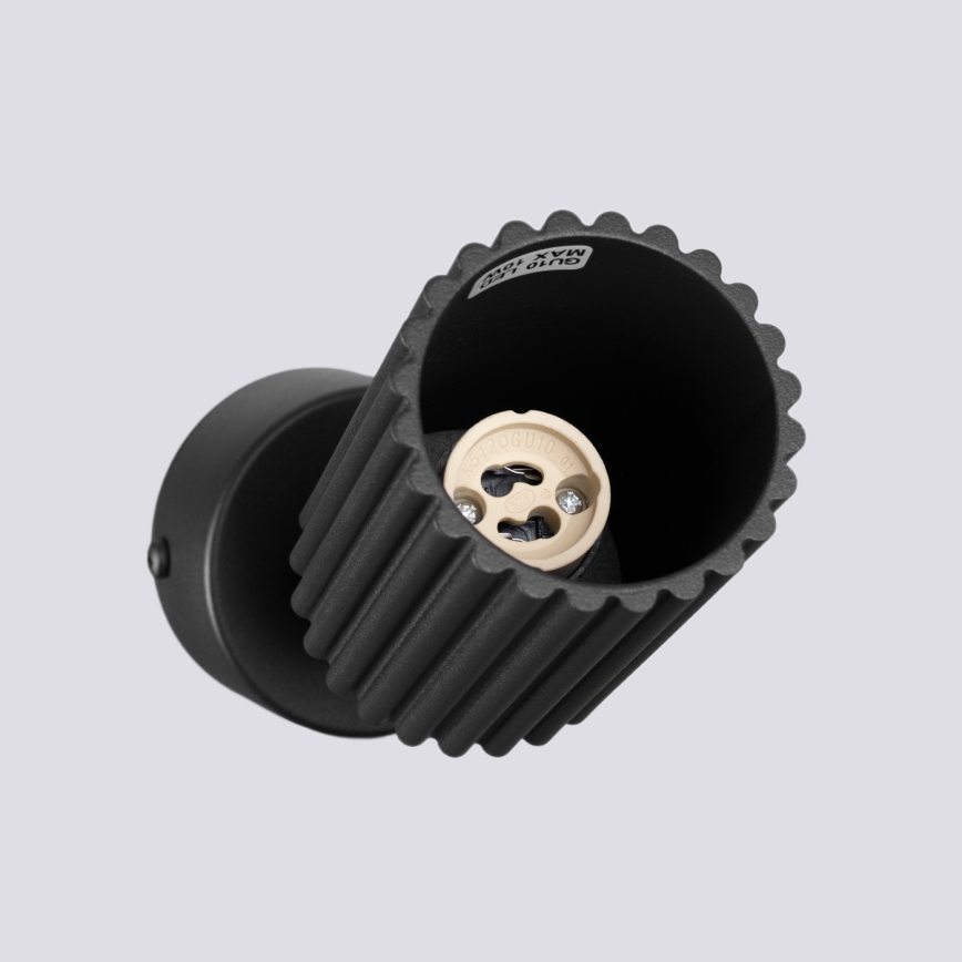 Spotlampe KARBON 1xGU10/10W/230V sort