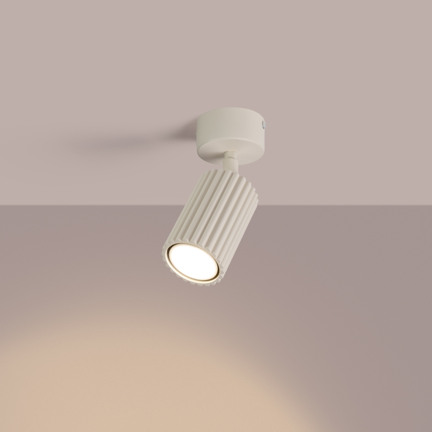 KARBON spotlampe 1xGU10/10W/230V cremefarvet