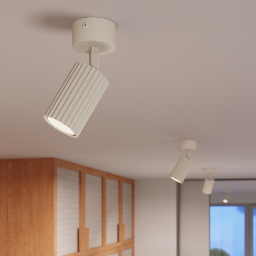 KARBON spotlampe 1xGU10/10W/230V cremefarvet