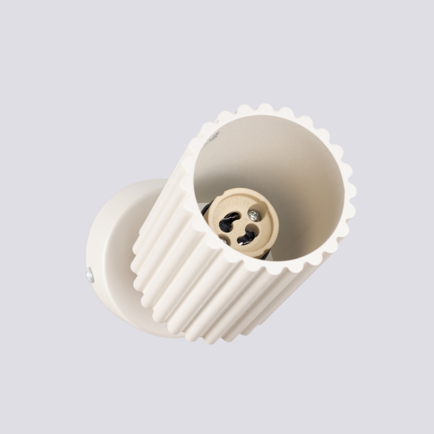 KARBON spotlampe 1xGU10/10W/230V cremefarvet