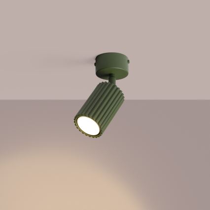 Spotlampe KARBON 1xGU10/10W/230V grøn