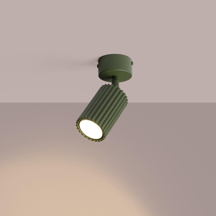 Spotlampe KARBON 1xGU10/10W/230V grøn