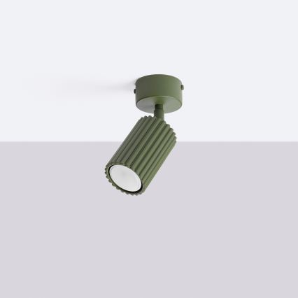 Spotlampe KARBON 1xGU10/10W/230V grøn