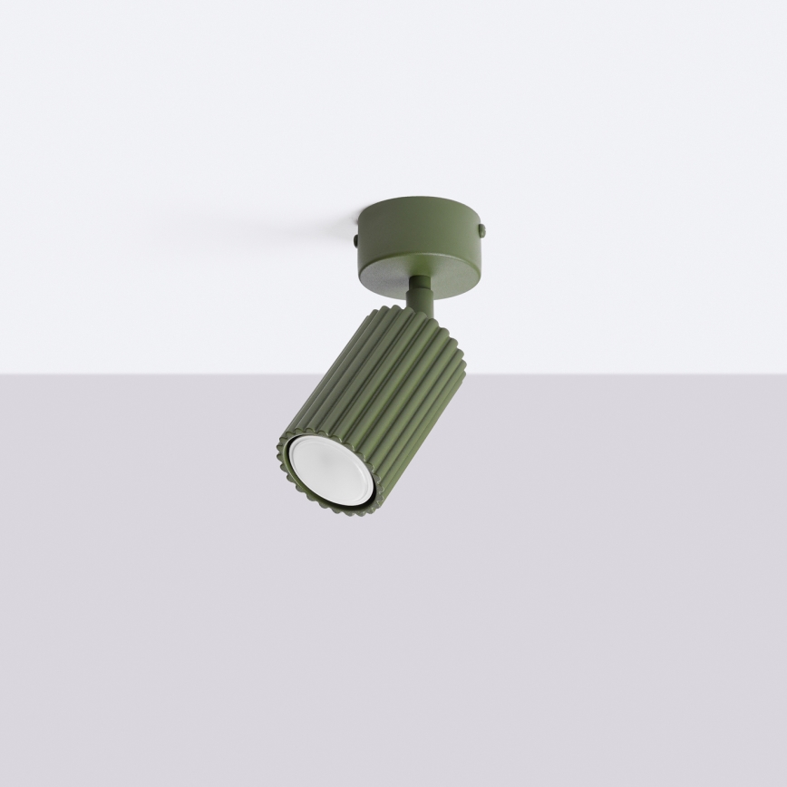 Spotlampe KARBON 1xGU10/10W/230V grøn