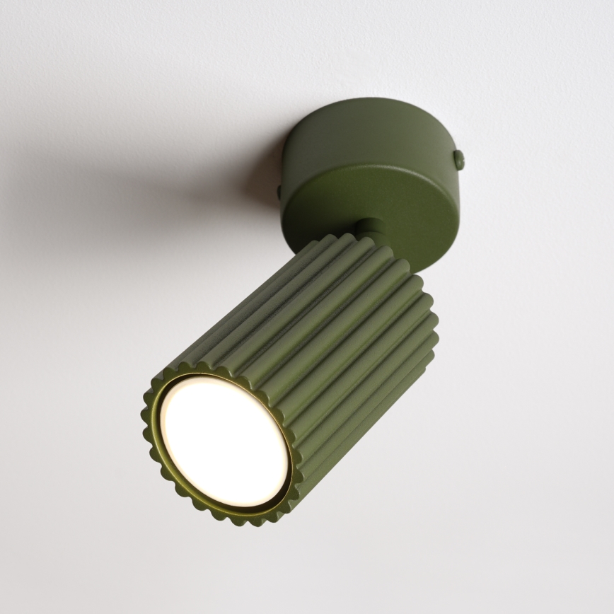 Spotlampe KARBON 1xGU10/10W/230V grøn