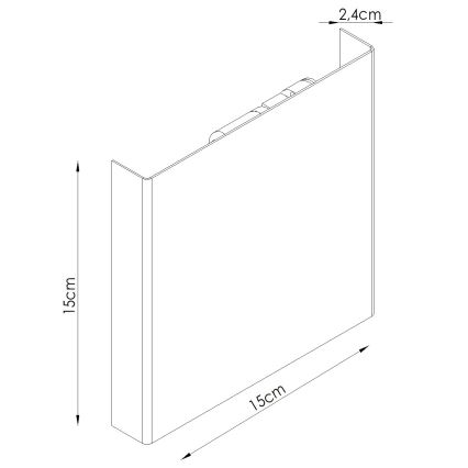 Væglampe VANTA 2xG9/8W/230V hvid