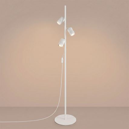 Gulvlampe KARBON 3xGU10/10W/230V hvid