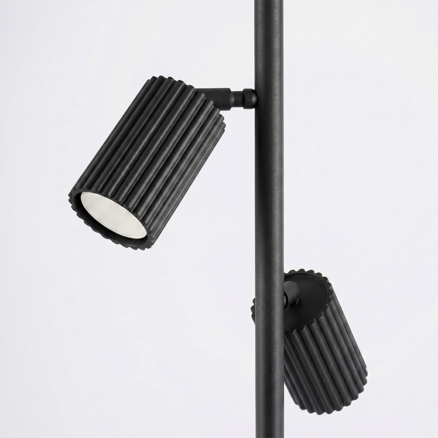 Gulvlampe KARBON 3xGU10/10W/230V sort