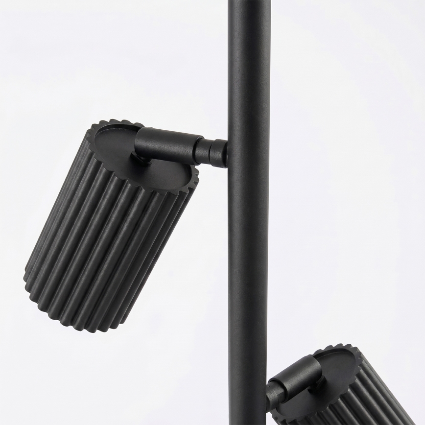 Gulvlampe KARBON 3xGU10/10W/230V sort