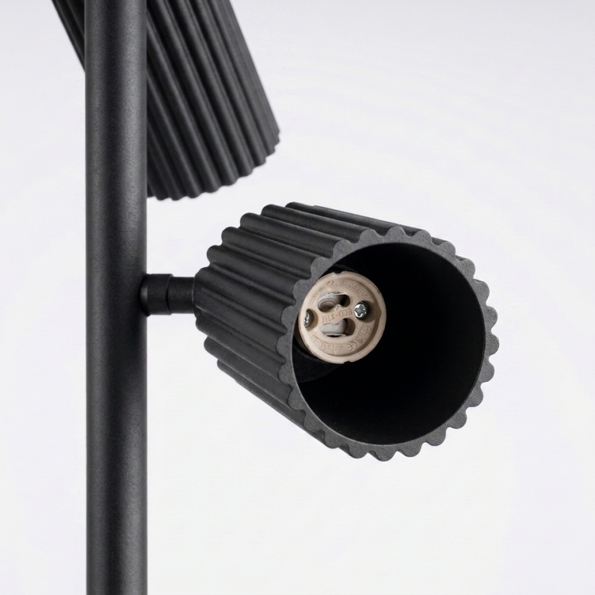 Gulvlampe KARBON 3xGU10/10W/230V sort