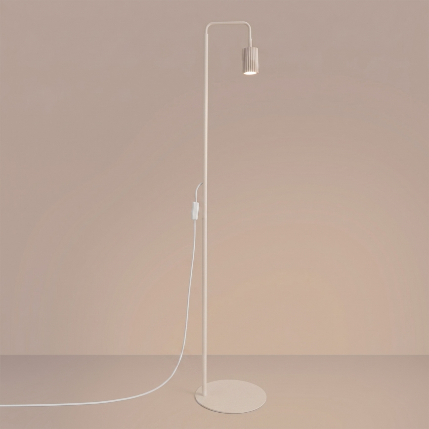 Gulvlampe KARBON 1xGU10/10W/230V cremefarvet