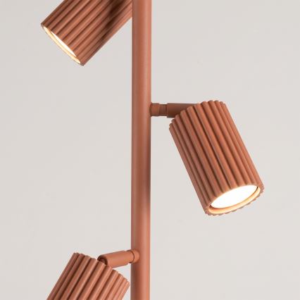 Gulvlampe KARBON 3xGU10/10W/230V orange
