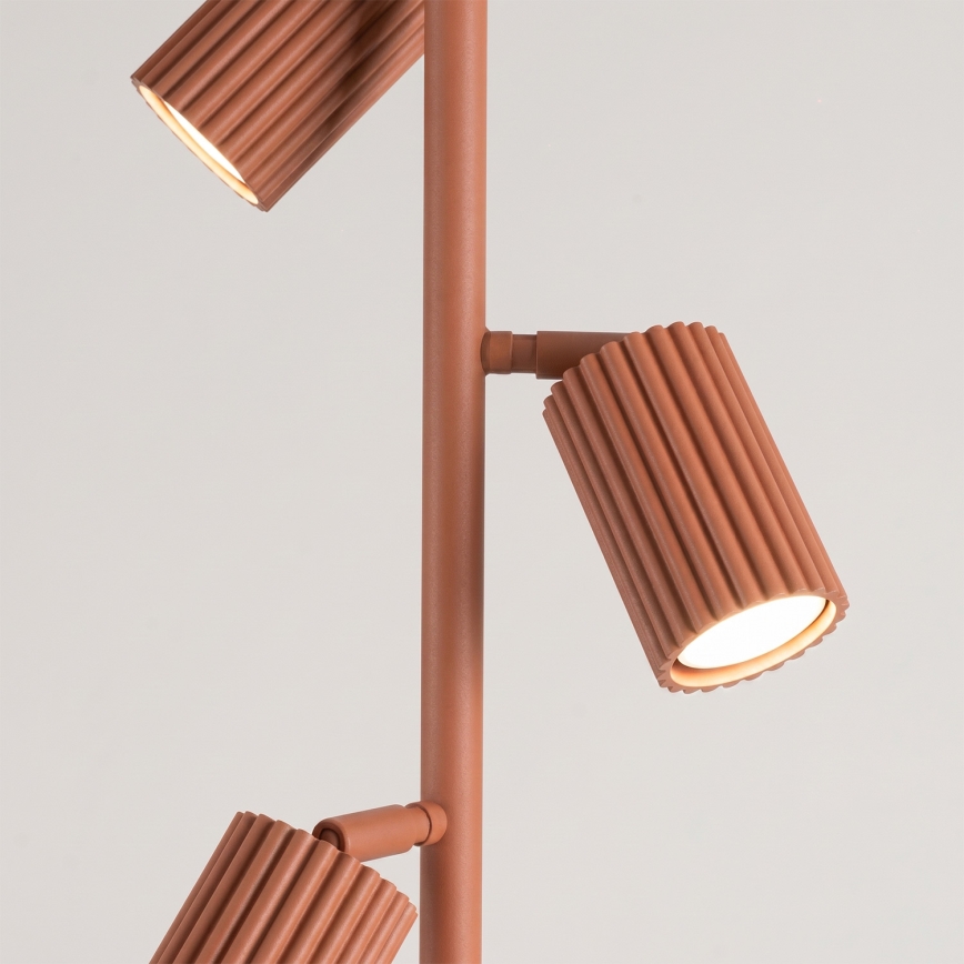 Gulvlampe KARBON 3xGU10/10W/230V orange