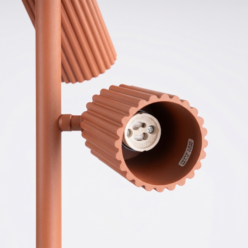 Gulvlampe KARBON 3xGU10/10W/230V orange